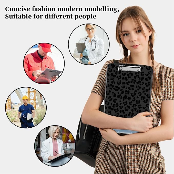 Clipboard with Storage, Heavy Duty Plastic Nursing Clipboard Foldable, High - Image 3