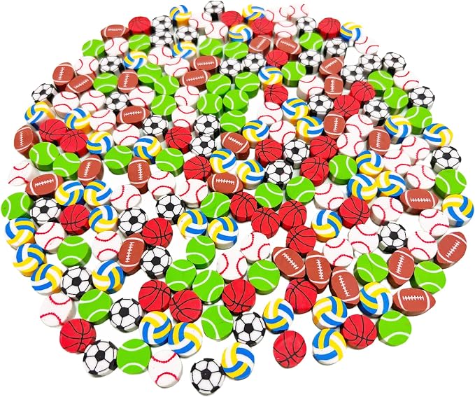 400PCS Mini Cute Ball Erasers for Kids Bulk, Fun Erasers for Classroom Back to by MakeChoicesSimpler