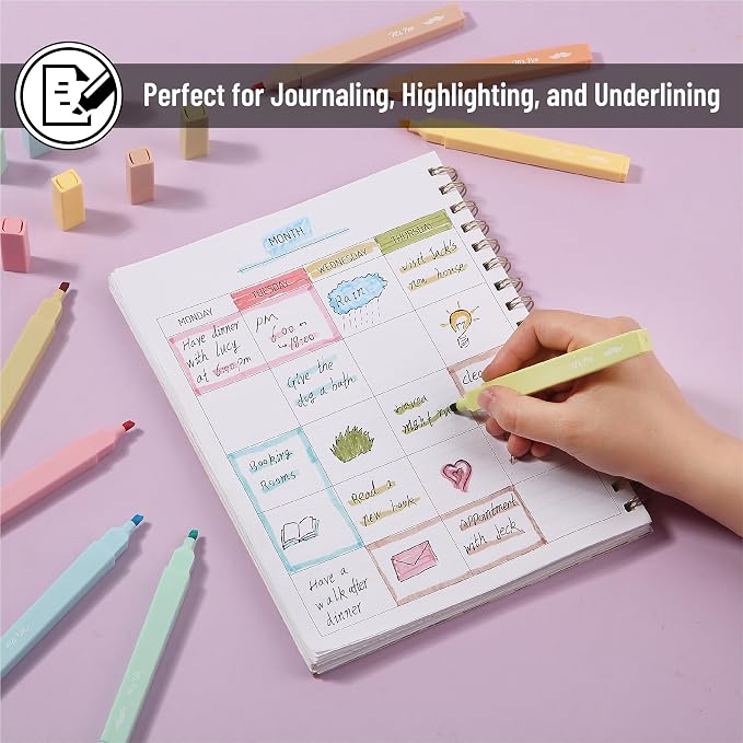 Mr. Pen- Aesthetic Highlighters No Bleed, 8 Pack, Cute Highlighters Assorted - Image 6