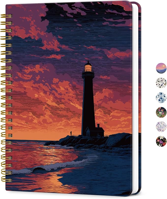 ZOTIA Lined Spiral Journal for Women, A5 Pretty Hardcover Notebook for Work by Zotia