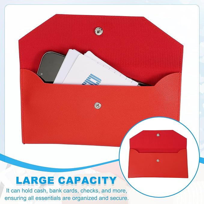 PATIKIL Cash Envelope Wallet, Budget Cash Holder Reusable Money Bag Pouch - Image 5