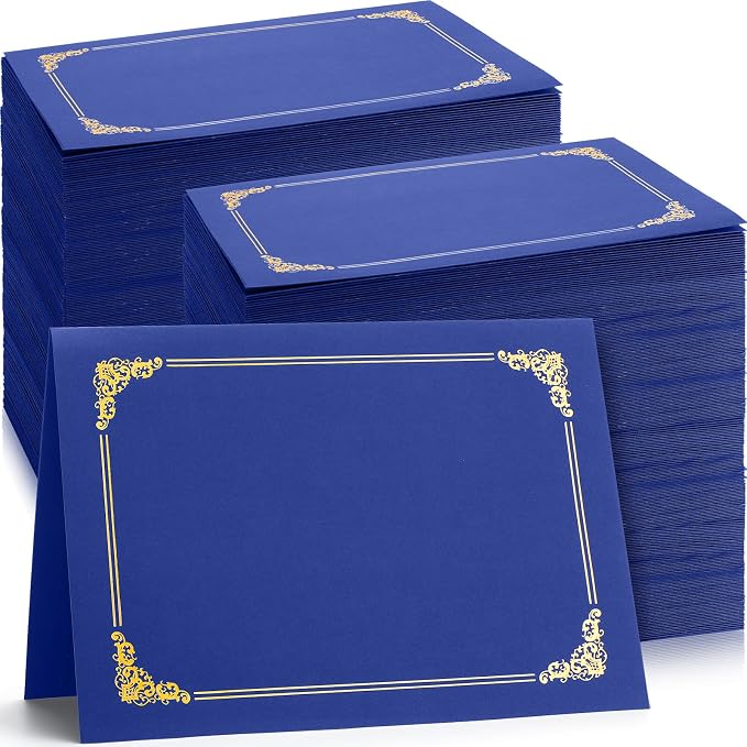 Fainne 200 Pcs 8.5 x 11 Certificate Holders Diploma Holders Document Covers by Fainne