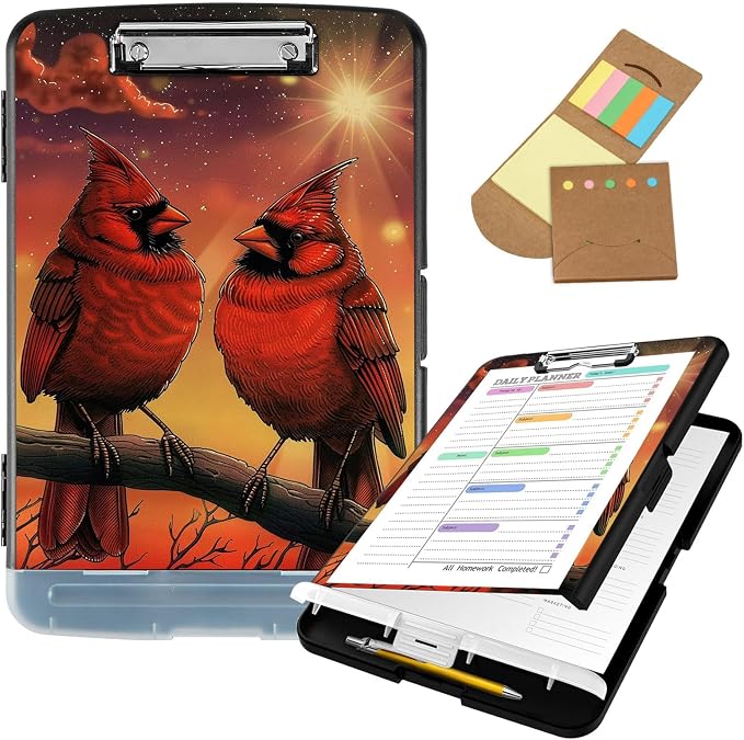 Clipboard with Storage, 8.5x11 High Capacity Nursing Clipboards with Pen Holder by Unknown