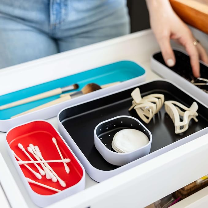 Three by Three Seattle 10 Piece Metal Organizer Tray Set - Image 4