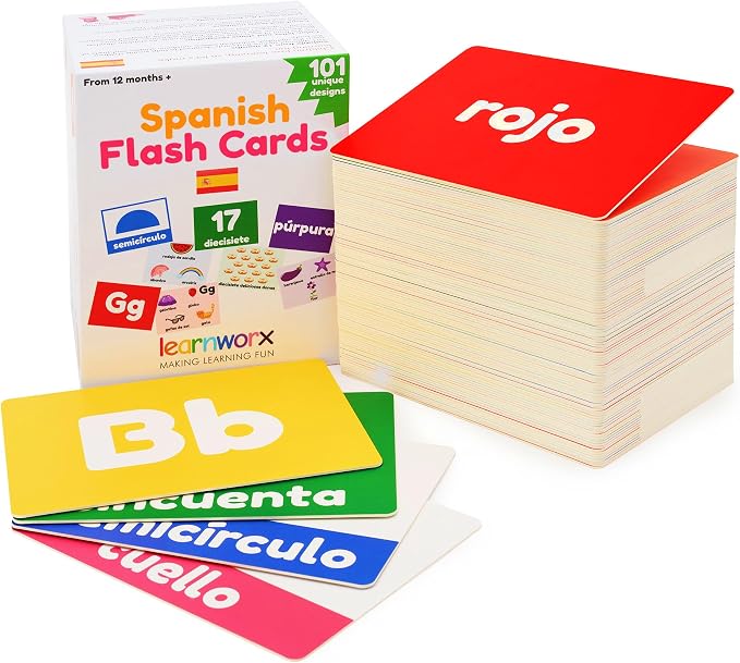 Spanish Flash Cards for Kids and Toddlers by learnworx