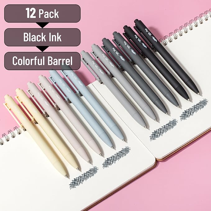 Mr. Pen- Retractable Gel Pens, 12 Pack, Fine Point 0.5mm, Fast Dry, Smooth - Image 2