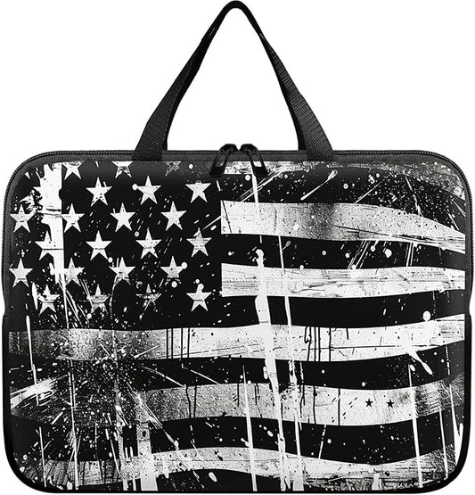 Laptop Sleeve Case Bag 15 inch, Retro Dirty Flag Slim Carrying Case Durable Handbag Travel Laptop Bag for 15 inch MacBook Air M3/M2/15 Pro/Surface Laptop 7/6/5/4/3/ Dell XPS 15 Plus