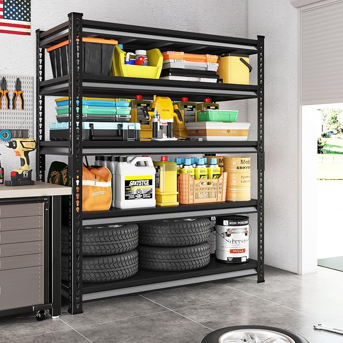 SDXYSTCE 48" W Garage Storage Shelves Heavy Duty, 2800LBS Loads Adjustable - Image 2