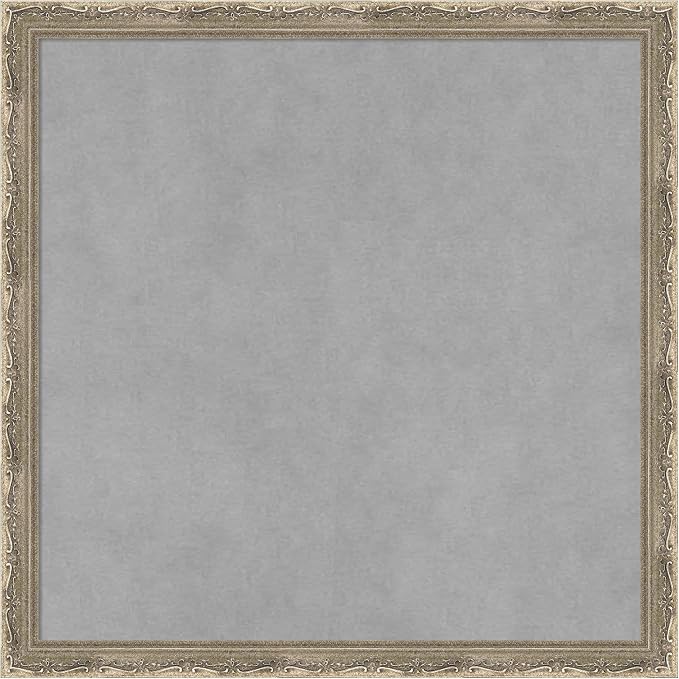 Amanti Art Silver Framed Magnetic Board 18x18 Small Vision Board by AmantiArt