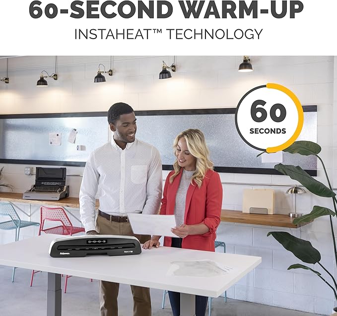 Fellowes Saturn 3i 125 Thermal Laminator Machine for Home or Office with Pouch Starter Kit, 12.5 inch, Fast Warm-Up, Jam-Free Design (5736601)-DeskLoop Office