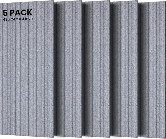 5 Pack Acoustic Panels, Premium Wall Sound Absorbing Panels, Decorative Sound by TO-TH