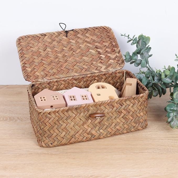 FEIALNDUO Wicker Shelf Baskets - Image 3