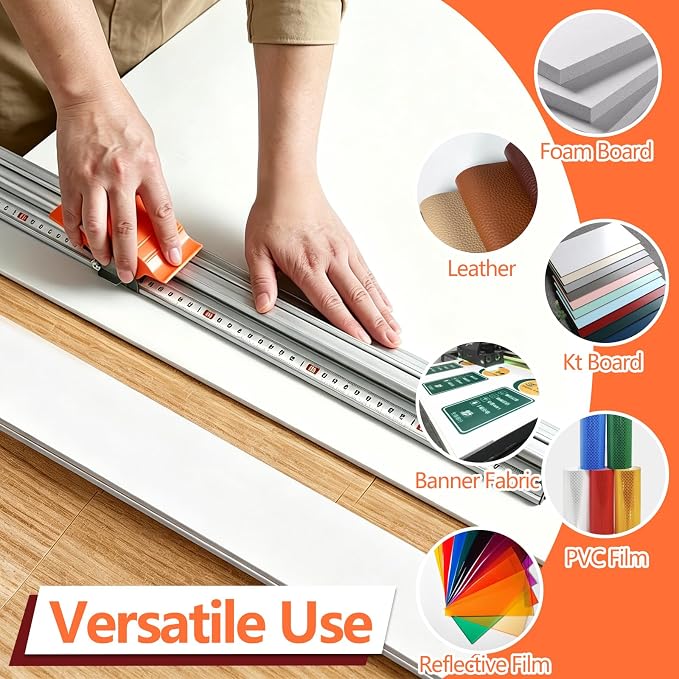 27.5" Manual Sliding Paper Cutter Heavy Duty Trimmer - Image 5