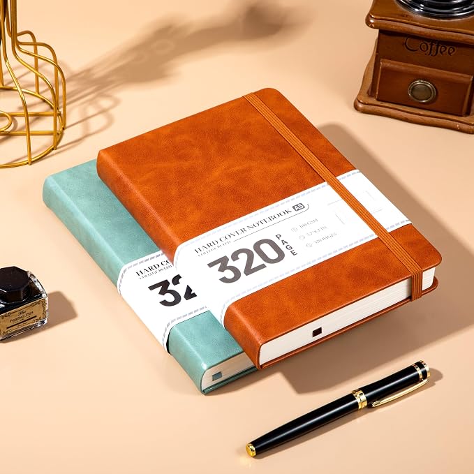 CAGIE Journal Notebook for Men Women- Brown Journaling Notebooks Journals - Image 2