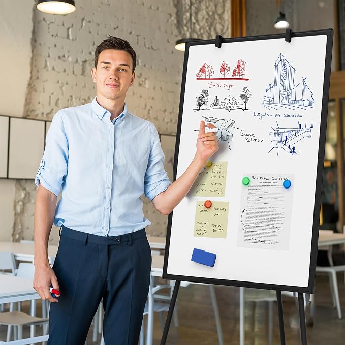 Large Whiteboard Easel with Stand - Image 2