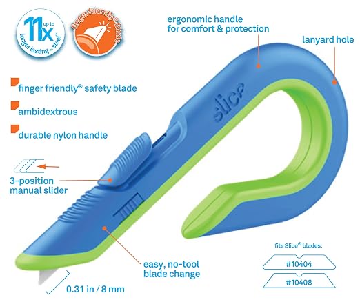 Slice Box Cutter, Heavy Duty Utility Knife, Safe Ceramic Blade Lasting 11x - Image 2