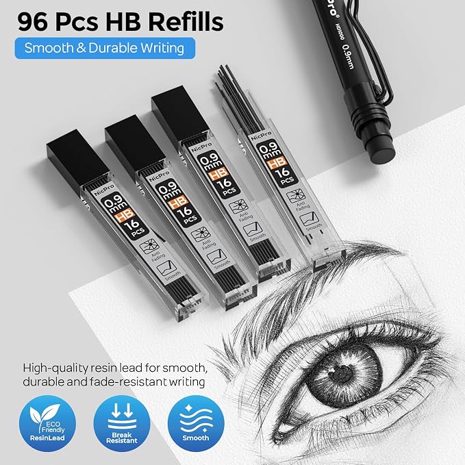 Nicpro Art Mechanical Pencil 0.9mm - Image 4