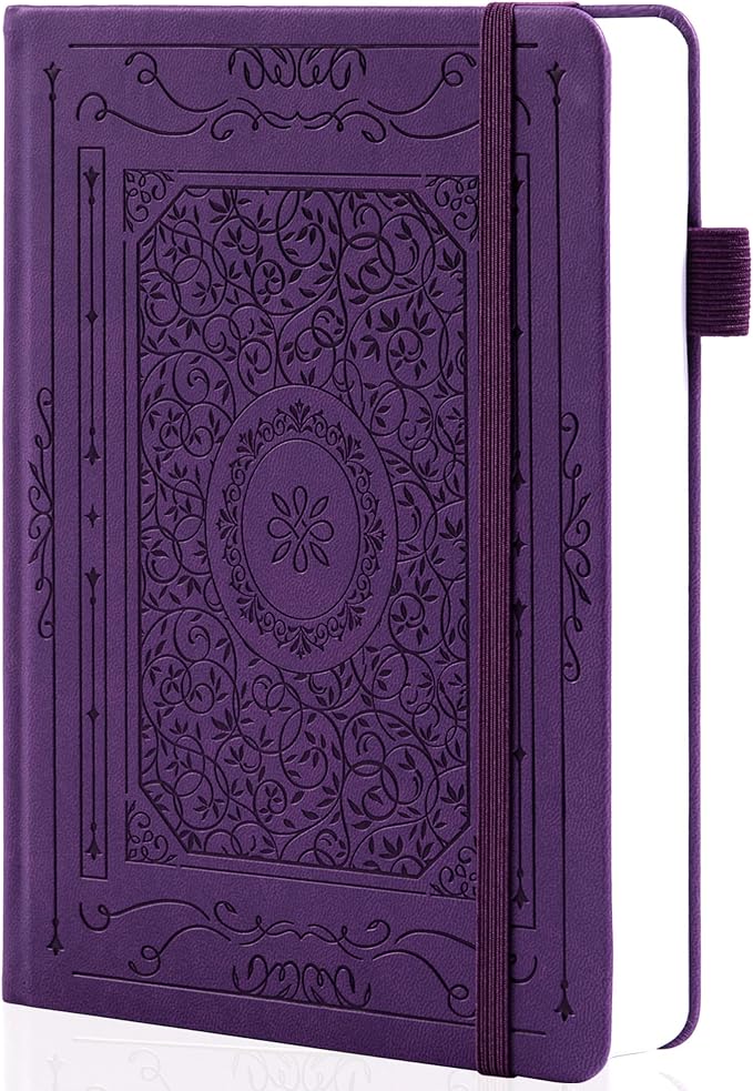 TIEFOSSI Bullet Dotted Journal Notebook, 160gsm 256 Numbered Thick Paper, A5 Hardcover Dotted Grid Diary for Women Men Work Writing, Bullet Journaling, Drawing, 5.8 x 8.3 in-DeskLoop Office