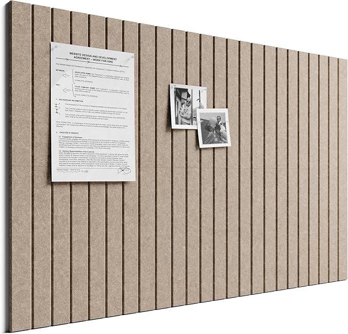 Bumusty Large Cork Board Alternative-36 x 24" Felt Bulletin Board Tiles by BUMUSTY