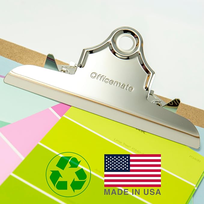 Officemate Recycled Wood Clipboards, Letter Size, Durable Hardboard Writing - Image 2