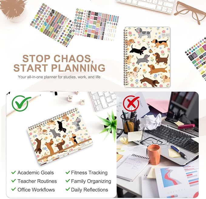 Planner 2026-2027, Weekly and Monthly Academic Year Calendar Planner, July 2026 - Image 6