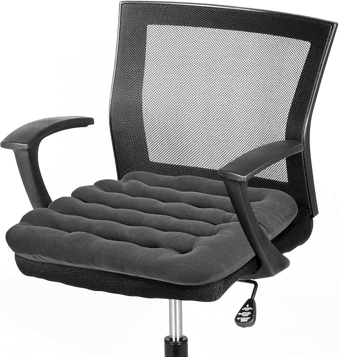 BUYUE Good Support Office Chair Cushion Padded, Soft Velvet Comfortable by BUYUE
