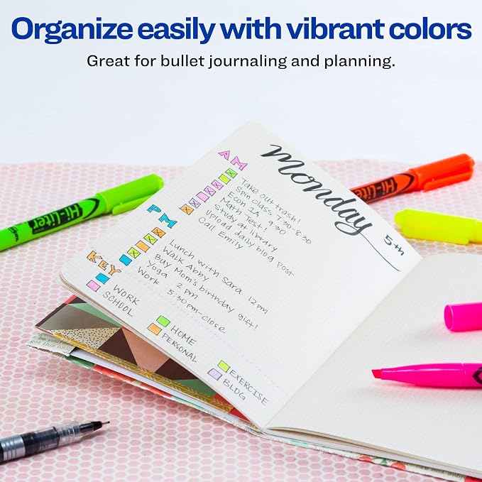 Avery Hi-Liter Pen-Style Highlighters, Smear Safe Ink, Chisel Tip, 12 - Image 5