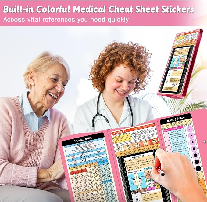 Nursing Clipboard Foldable Clipboard Medical: Edition Cheat Sheets Aluminum 3 - Image 3