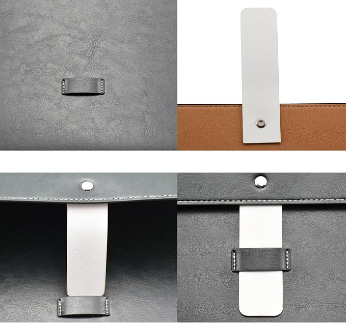 PU Leather A4 File Folder Large Document Holder Waterproof Envelope Folder Case - Image 3