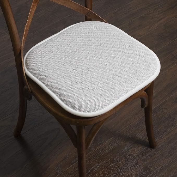 Sweet Home Collection Chair Cushion Memory Foam Pads Honeycomb Pattern Slip Non - Image 5