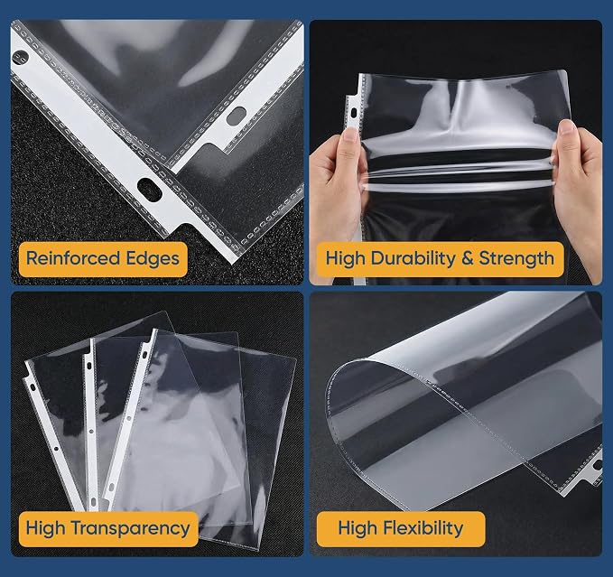 60 Pack Sheet Protectors 8.5 x11 Inch, Top Loading Polypropylene Plastic Sleeves - Image 6