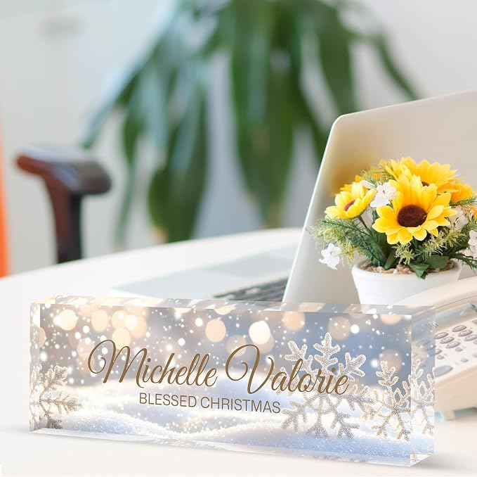 Custom Desk Name Plate Personalized, Acrylic Name Plates - Image 3