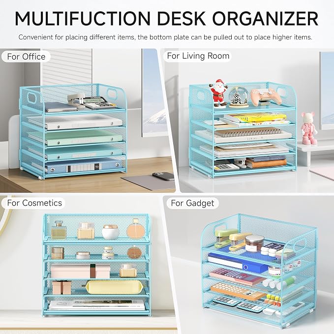Lavatino Desk Letter Tray Paper Organizer - Image 5