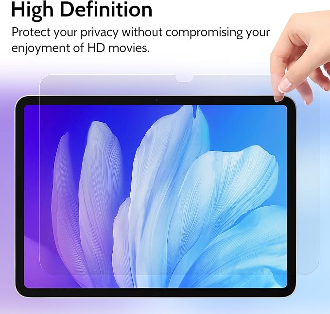 Peslv Privacy Screen Protector for iPad 10th 2022 10.9" & iPad 11th A16 2025 11" - Image 5