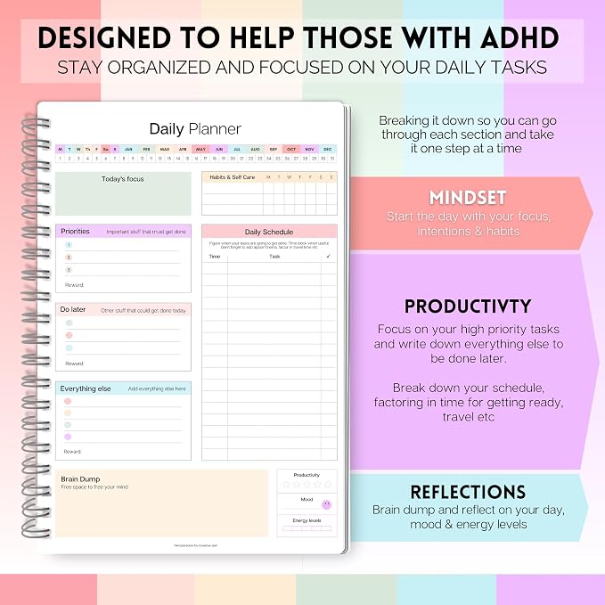 ADHD Daily Planner for Neurodivergent Adults - Image 3