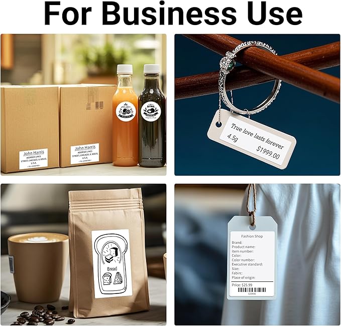 ORGBRO Z3 Label Maker Machine with Tape, 3 Inch Bluetooth Thermal Label Printer, Portable Sticker Printer for Small Business, Office, Home Organization, Barcode, Address, Compatible with Phones & PC-DeskLoop Office