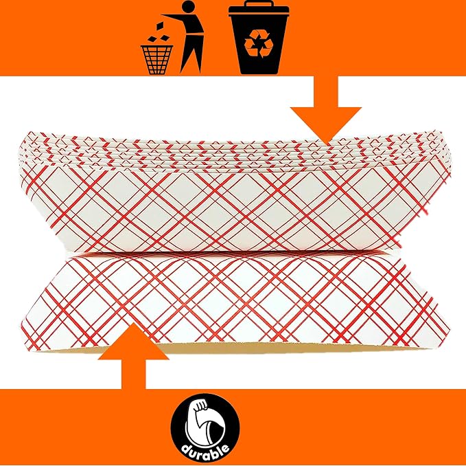 Paper Food Trays, Disposable, Recyclable Serving Boats.for Condiments, Snacks & - Image 6