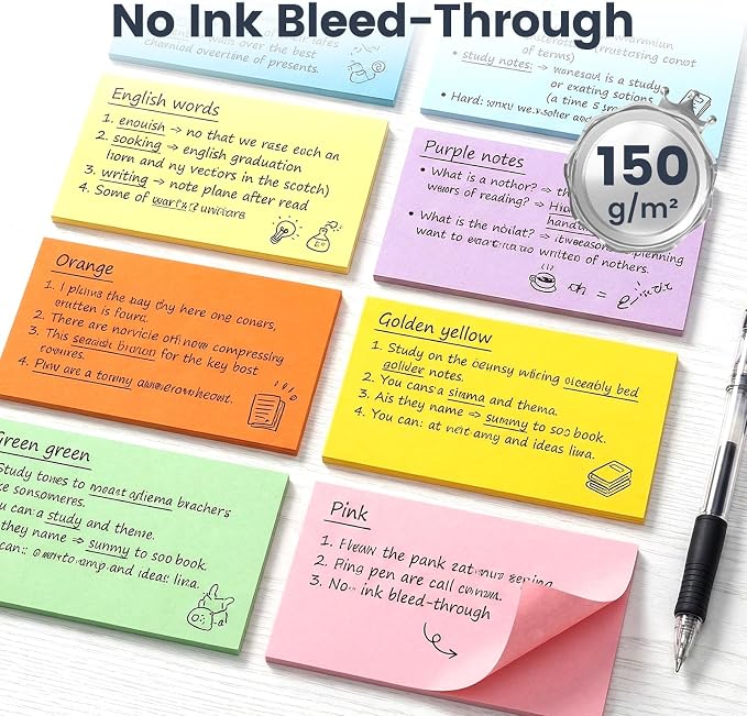 Koogel Index Cards 3x5 Inch, Colored Flash Card - Image 3