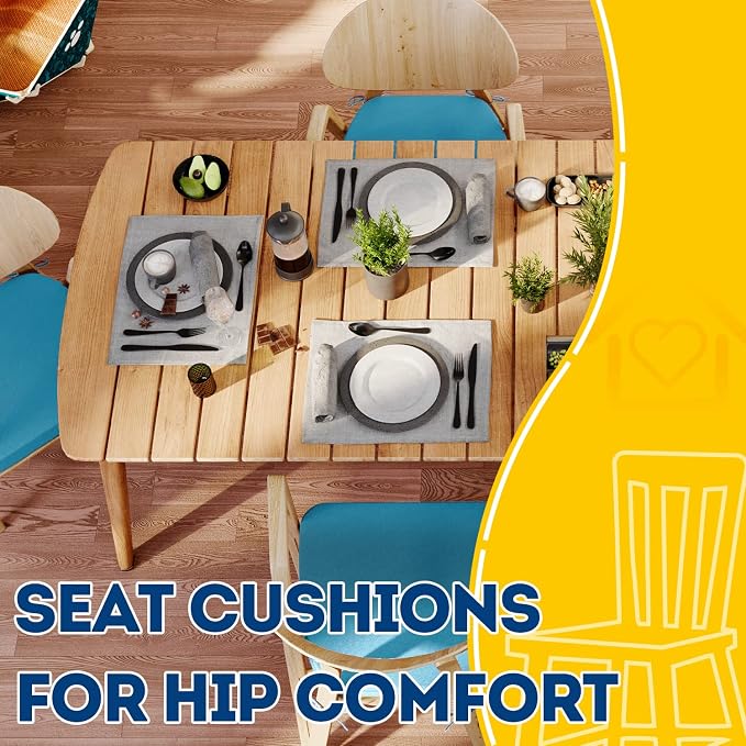 AAAAAcessories D-Shaped Chair Cushions, Machine-Washable Cover - Image 8