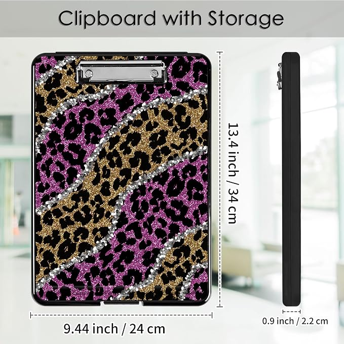 Clipboard with Storage, Office Supplies Nursing Clipboards Folder with Pen - Image 2