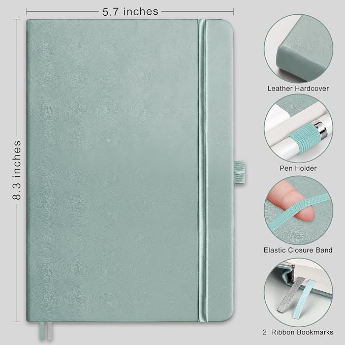 RETTACY Graph Grid Paper Notebook, 192 Pages, A5 Medium Size, 5 Squares per Inch - Image 2