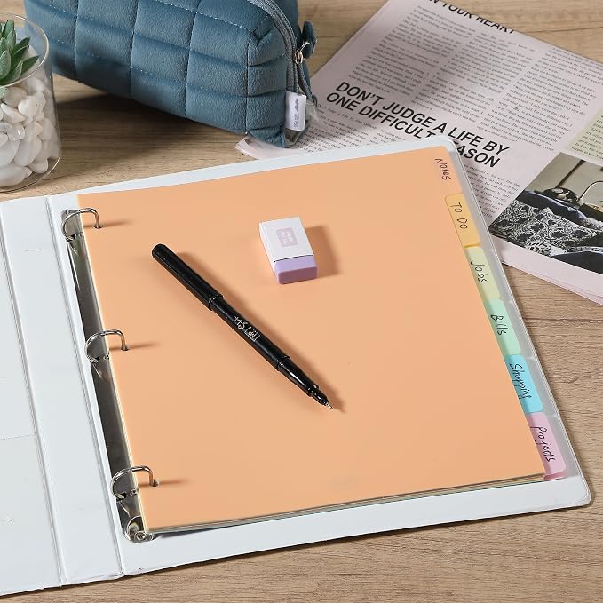 Mr. Pen- Dividers for 3 Ring Binder, 2 Sets, 6 Pack/Set, Binder Dividers - Image 7