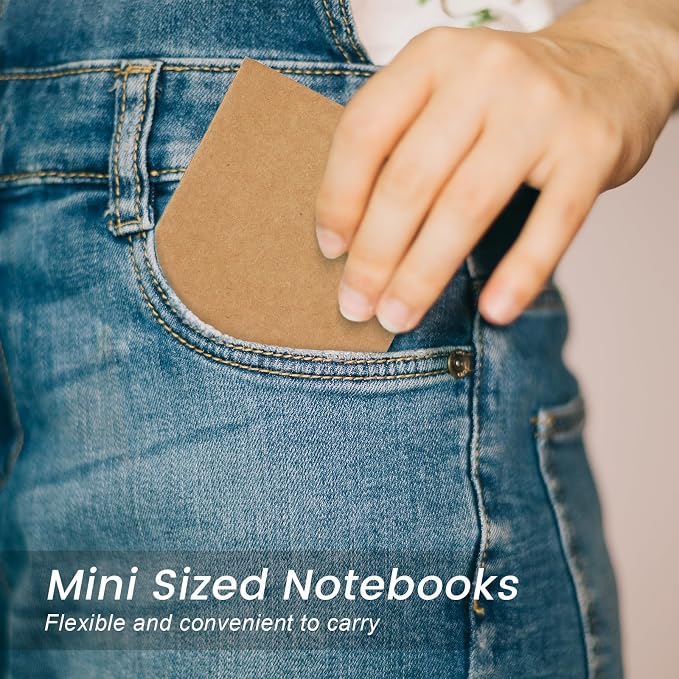 Oucaru 16PCS Mini Notebooks Bulk, 3.5" x 5.5", 60 Pages Lined Paper Small - Image 5