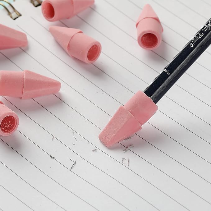 Mr. Pen- Pencil Top Erasers, 120 Pack, Latex-Free | No-Smudge Cap Pencil Erasers - Image 9