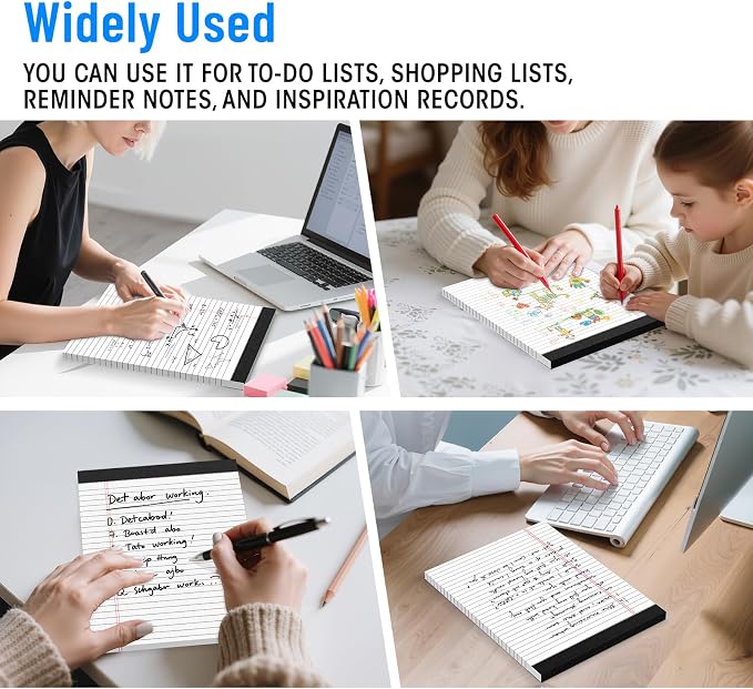 12pcs Legal Pads 8.5 x 11, 50 Sheets/Pack, Notepads 8.5 x 11 Inch, Memo Pads - Image 7