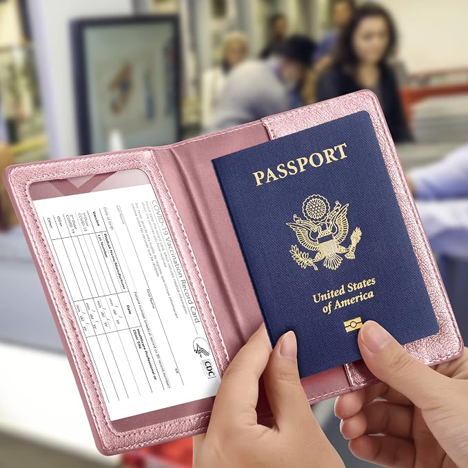 Passport and Vaccine Card Holder Combo, Passport Cover - Image 2