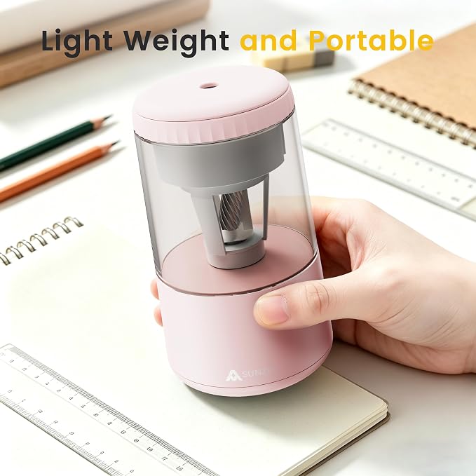 SUNZO Electric Pencil Sharpener, Fully Automatic Sharpener - Image 5