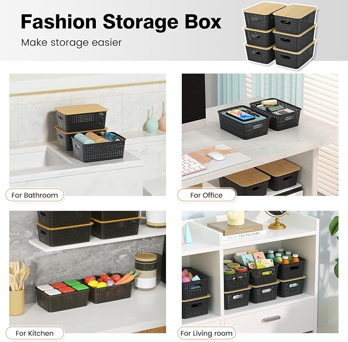 Ohmlove Plastic Storage Baskets - Image 4