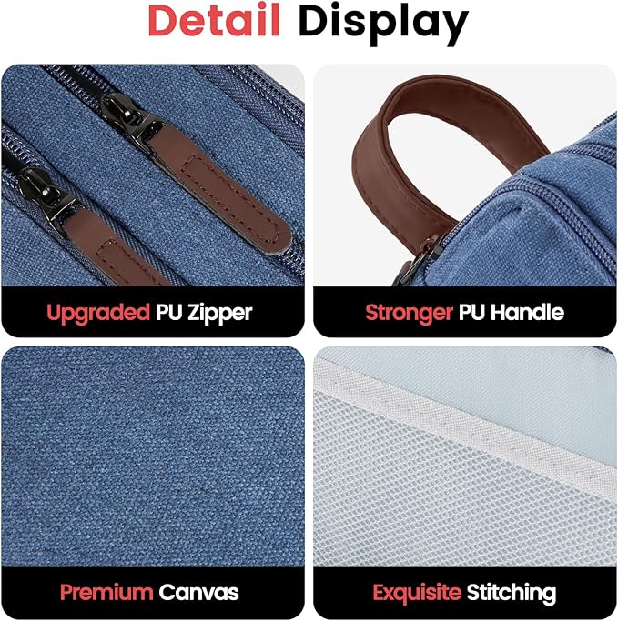 Sooez Large Pencil Case Pouch, Extra Big Pencil Pouch Pencil Bag with PU Handle & Zipper, Sturdy Pen Case with 3 Compartments, Aesthetic School College Supplies Organizer for Men Women Boys, Pink-DeskLoop Office