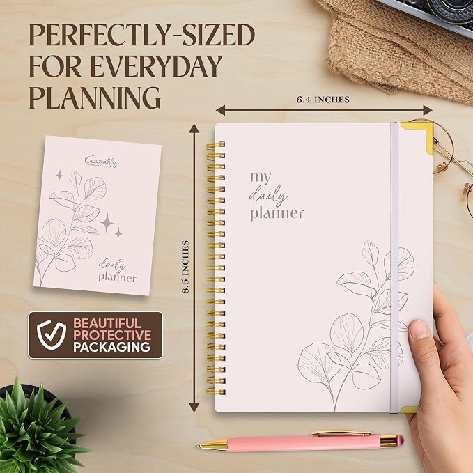 Decorably 120 Pages My to Do Planner Undated Notebook - Image 6